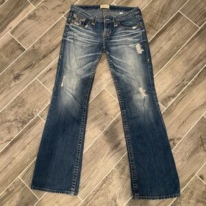 The Buckle, Big Star, LIV boot cut. 27R distressed